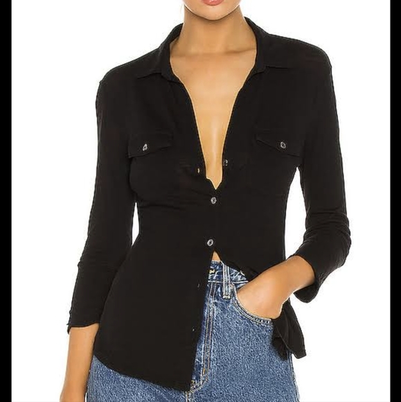 James Perse soft easy button down - Picture 5 of 10